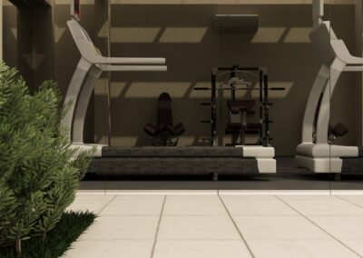 rendering palestra privata