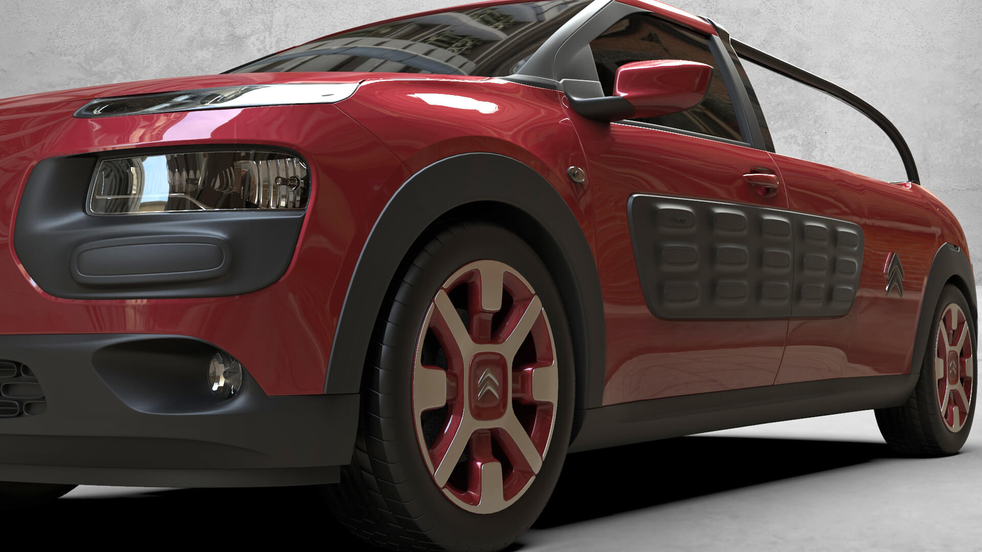 rendering citroen cactus pick-up