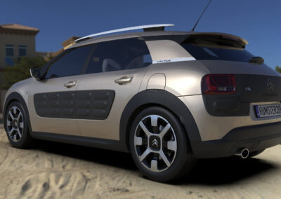 rendering citroen cactus