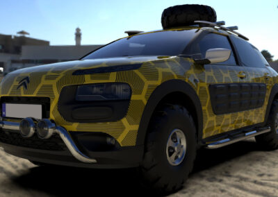 rendering citroen cactus off-road