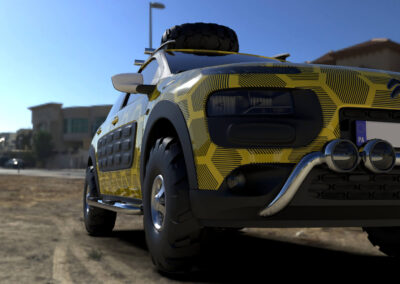 rendering citroen cactus off-road