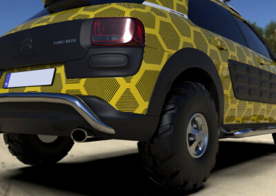 rendering citroen cactus off-road