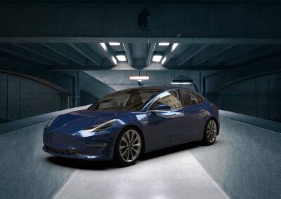 rendering tesla model 3