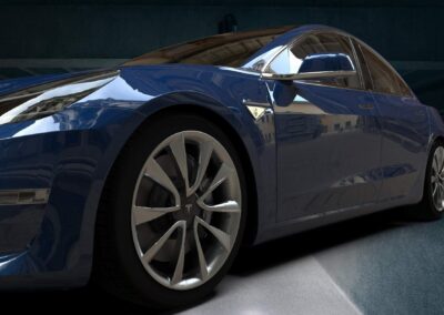 rendering tesla model 3