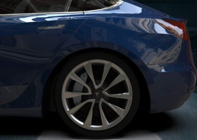 rendering tesla model 3