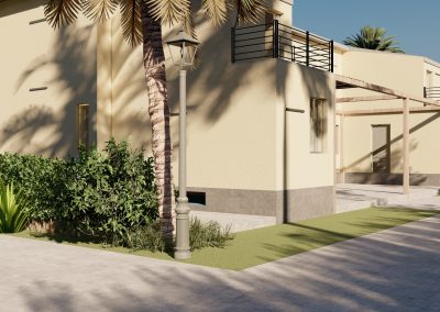 rendering fotorealistico b&b terrasini