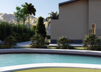 rendering fotorealistico b&b terrasini