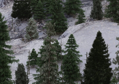 Rendering Paesaggi Montagna Innevati